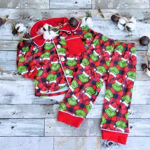 Grinch Plaid Pajamas
